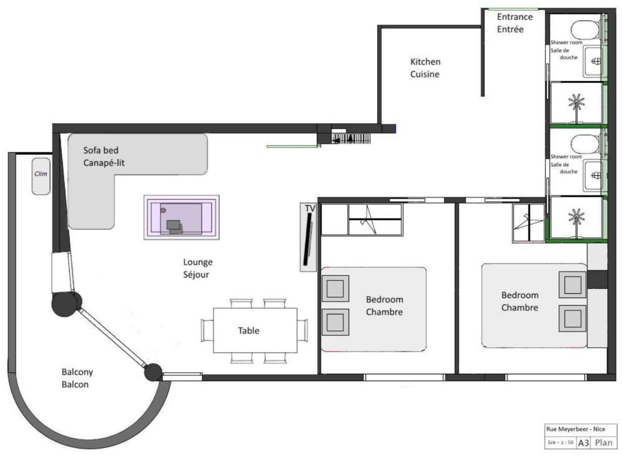 Nice Centre - Apartment With Balcony And Stunning Sea View! ภายนอก รูปภาพ